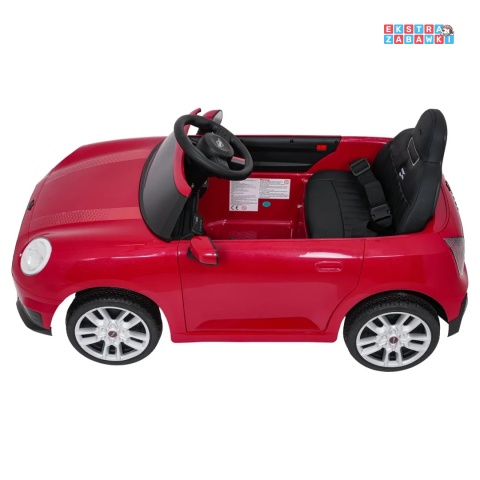 [SX3518] Autko Mini Cooper na akumulator 2x35W 12V/7Ah koła EVA Bluetooth LED z przodu i z tyłu pilot - czerwony
