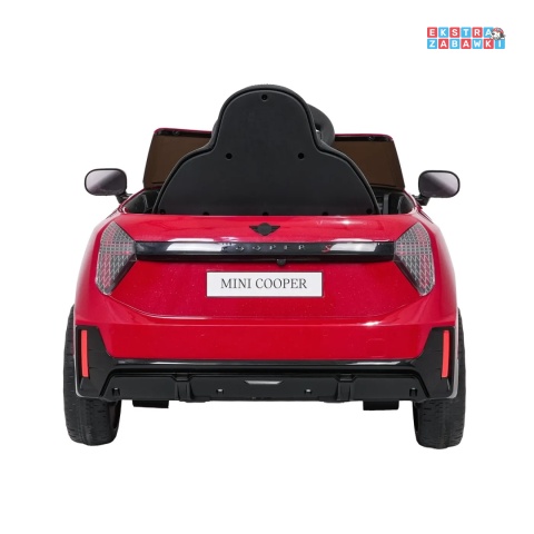 [SX3518] Autko Mini Cooper na akumulator 2x35W 12V/7Ah koła EVA Bluetooth LED z przodu i z tyłu pilot - czerwony