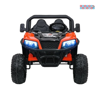 [XB-1038A] Pojazd Farmer Truck X-POWER na akumulator 4x200W 24V/7Ah EVA LED ekoskóra Bluetooth pilot - pomarańczowy