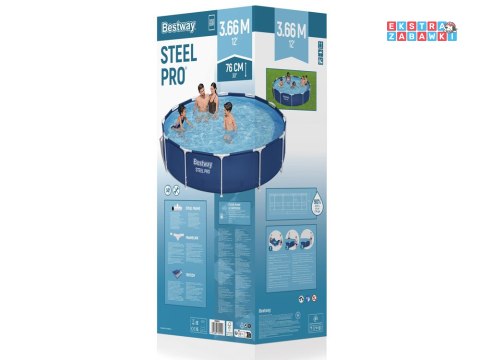 Bestway Basen stelażowy 366cm x 76cm 8w1 56681