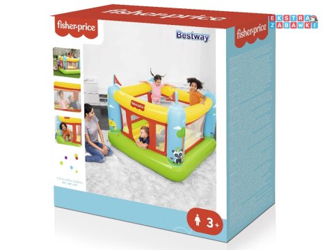 Bestway Dmuchany ZAMEK do skakania dla dzieci Kojec Fisher Price 93553