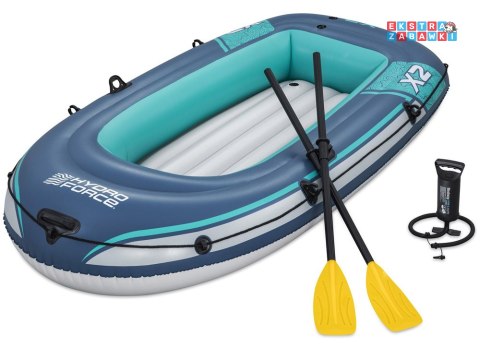 Bestway Dmuchany ponton TREK X2 do 250kg 232x118cm + wiosła i pompka 61153