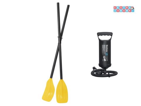 Bestway Dmuchany ponton TREK X2 do 250kg 232x118cm + wiosła i pompka 61153