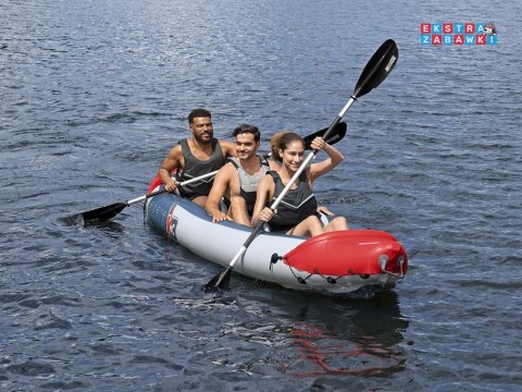 Bestway Kajak Rapid X3 dmuchany 3 osobowy + wiosła torba 381x100 cm 65132