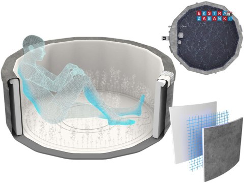 Bestway Lay-Z-Spa Carrara AirJet 6 hydromasaż 4-6os WiFi aplikacja 6001V