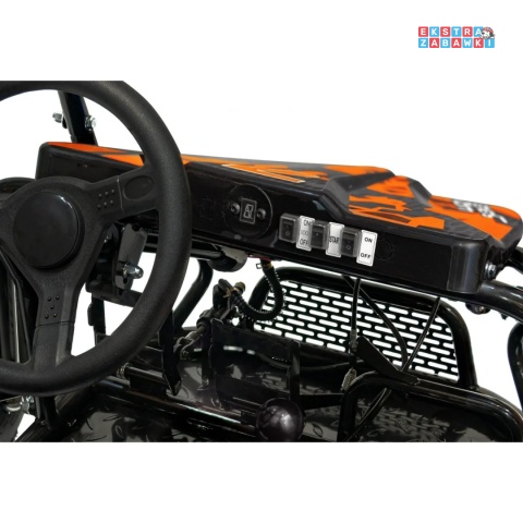 [GK014B] Buggy spalinowy dwuosobowy LUCKY SEVEN LIFT - 125cc jednocylindrowy czterosuwowy - pomarańczowy