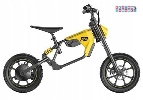 [outlet] Żółty Motocykl Hyper GoGo R8 do 75 kg na akumulator - 500W 36V/5.2Ah Li-ion do 24km/h [HG1020489]