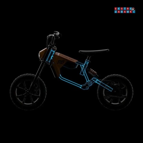 [outlet] Żółty Motocykl Hyper GoGo R8 do 75 kg na akumulator - 500W 36V/5.2Ah Li-ion do 24km/h [HG1020489]