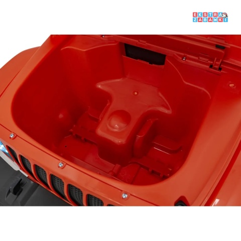 Jeep Wrangler Rubicon na akumulator - pomarańczowy, 4x45W, 12V/10Ah, EVA, pilot, LED, MP3, BT - [JWR555]