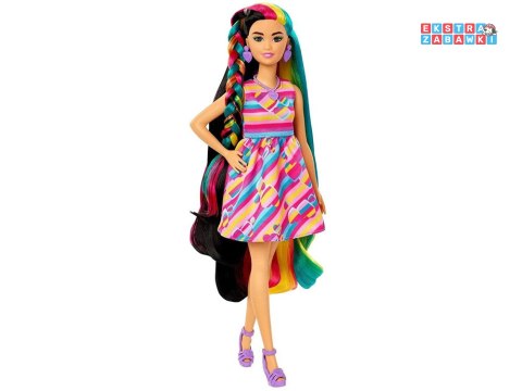 [ZA5085] Lalka Barbie Totally Hair kolorowe włosy akcesoria serduszka HCM90