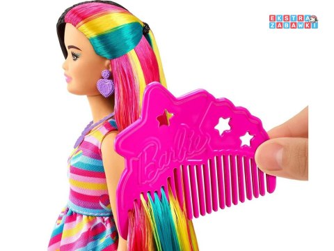 [ZA5085] Lalka Barbie Totally Hair kolorowe włosy akcesoria serduszka HCM90