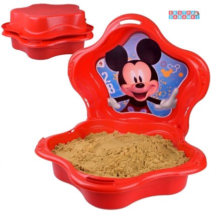 [SP0884 CZ] Piaskownica muszelka zamykana plastikowa 2w1 basenik Myszka Mickey