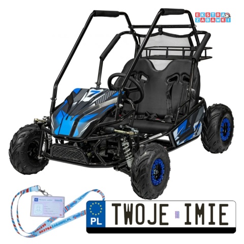 [GK014] BUGGY Spalinowy 212cc LUCKY SEVEN dwuosobowy czterosuwowy chłodzony powietrzem - niebieski