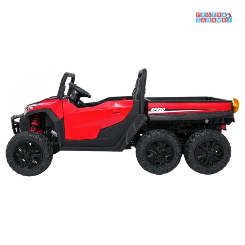 [XB-1038A] Pojazd Farmer Truck X-POWER na akumulator 4x200W 24V/7Ah EVA LED ekoskóra Bluetooth pilot - czerwony