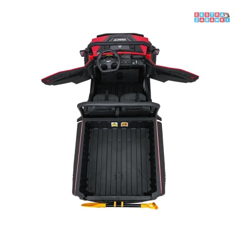 [XB-1038A] Pojazd Farmer Truck X-POWER na akumulator 4x200W 24V/7Ah EVA LED ekoskóra Bluetooth pilot - czerwony