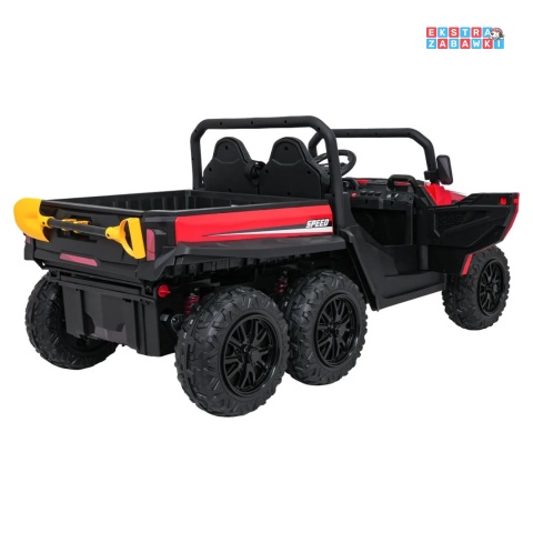 [XB-1038A] Pojazd Farmer Truck X-POWER na akumulator 4x200W 24V/7Ah EVA LED ekoskóra Bluetooth pilot - czerwony