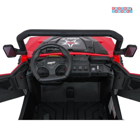 [XB-1038A] Pojazd Farmer Truck X-POWER na akumulator 4x200W 24V/7Ah EVA LED ekoskóra Bluetooth pilot - czerwony
