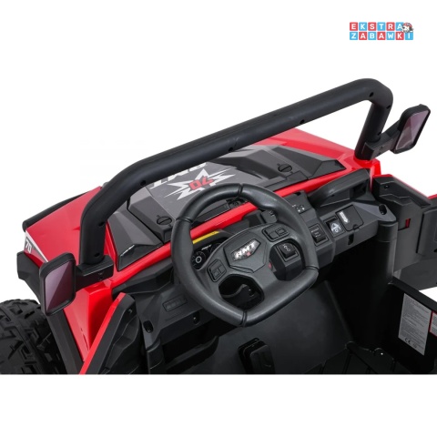 [XB-1038A] Pojazd Farmer Truck X-POWER na akumulator 4x200W 24V/7Ah EVA LED ekoskóra Bluetooth pilot - czerwony