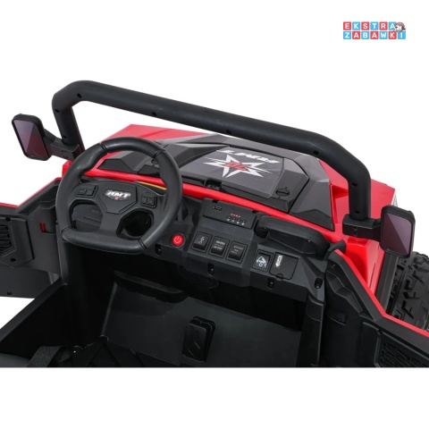 [XB-1038A] Pojazd Farmer Truck X-POWER na akumulator 4x200W 24V/7Ah EVA LED ekoskóra Bluetooth pilot - czerwony