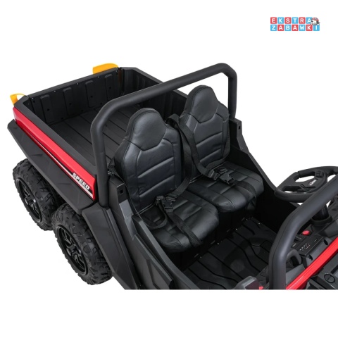 [XB-1038A] Pojazd Farmer Truck X-POWER na akumulator 4x200W 24V/7Ah EVA LED ekoskóra Bluetooth pilot - czerwony