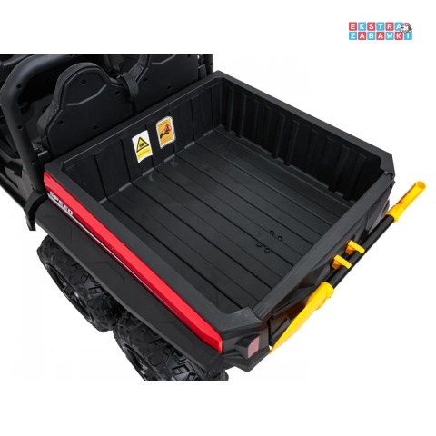 [XB-1038A] Pojazd Farmer Truck X-POWER na akumulator 4x200W 24V/7Ah EVA LED ekoskóra Bluetooth pilot - czerwony