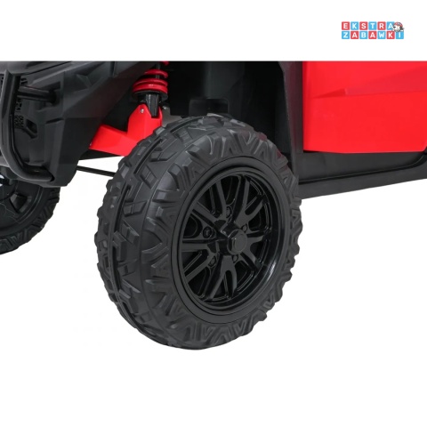 [XB-1038A] Pojazd Farmer Truck X-POWER na akumulator 4x200W 24V/7Ah EVA LED ekoskóra Bluetooth pilot - czerwony