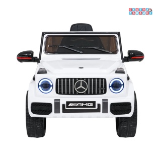 [BBH-0002.NEW] Mercedes G63 AMG LIFT na akumulator 2x25W 12V/4.5Ah EVA LED ekoskóra Bluetooth pilot - biały