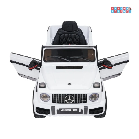 [BBH-0002.NEW] Mercedes G63 AMG LIFT na akumulator 2x25W 12V/4.5Ah EVA LED ekoskóra Bluetooth pilot - biały