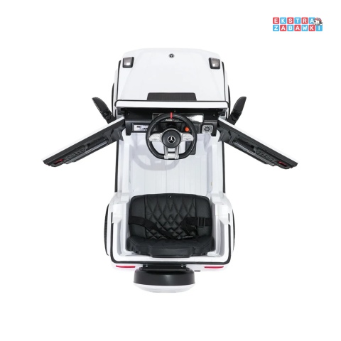 [BBH-0002.NEW] Mercedes G63 AMG LIFT na akumulator 2x25W 12V/4.5Ah EVA LED ekoskóra Bluetooth pilot - biały