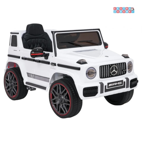 [BBH-0002.NEW] Mercedes G63 AMG LIFT na akumulator 2x25W 12V/4.5Ah EVA LED ekoskóra Bluetooth pilot - biały