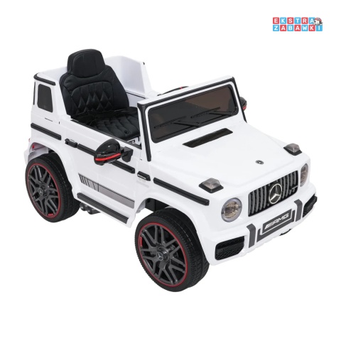 [BBH-0002.NEW] Mercedes G63 AMG LIFT na akumulator 2x25W 12V/4.5Ah EVA LED ekoskóra Bluetooth pilot - biały