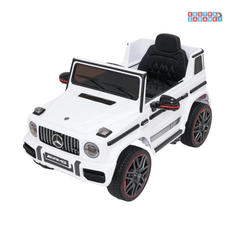 [BBH-0002.NEW] Mercedes G63 AMG LIFT na akumulator 2x25W 12V/4.5Ah EVA LED ekoskóra Bluetooth pilot - biały