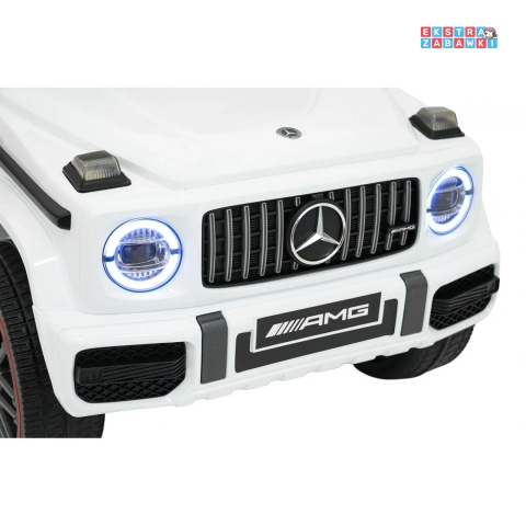 [BBH-0002.NEW] Mercedes G63 AMG LIFT na akumulator 2x25W 12V/4.5Ah EVA LED ekoskóra Bluetooth pilot - biały