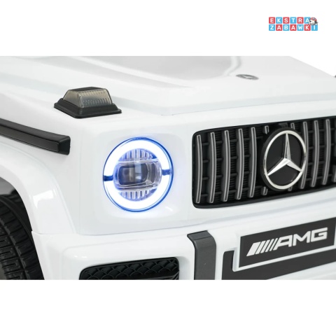 [BBH-0002.NEW] Mercedes G63 AMG LIFT na akumulator 2x25W 12V/4.5Ah EVA LED ekoskóra Bluetooth pilot - biały