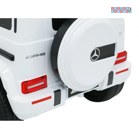 [BBH-0002.NEW] Mercedes G63 AMG LIFT na akumulator 2x25W 12V/4.5Ah EVA LED ekoskóra Bluetooth pilot - biały