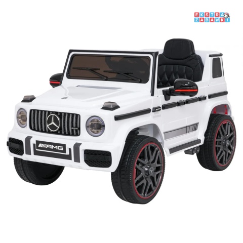 [BBH-0002.NEW] Mercedes G63 AMG LIFT na akumulator 2x25W 12V/4.5Ah EVA LED ekoskóra Bluetooth pilot - biały