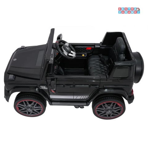 [BBH-0002.NEW] Mercedes G63 AMG LIFT na akumulator 2x25W 12V/4.5Ah EVA LED ekoskóra Bluetooth pilot - czarny