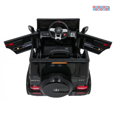 [BBH-0002.NEW] Mercedes G63 AMG LIFT na akumulator 2x25W 12V/4.5Ah EVA LED ekoskóra Bluetooth pilot - czarny