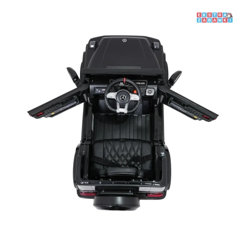 [BBH-0002.NEW] Mercedes G63 AMG LIFT na akumulator 2x25W 12V/4.5Ah EVA LED ekoskóra Bluetooth pilot - czarny