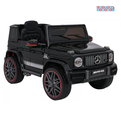 [BBH-0002.NEW] Mercedes G63 AMG LIFT na akumulator 2x25W 12V/4.5Ah EVA LED ekoskóra Bluetooth pilot - czarny