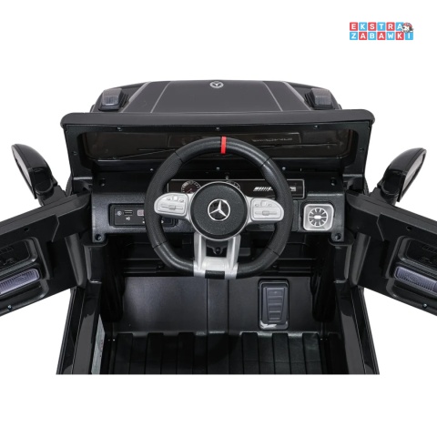 [BBH-0002.NEW] Mercedes G63 AMG LIFT na akumulator 2x25W 12V/4.5Ah EVA LED ekoskóra Bluetooth pilot - czarny