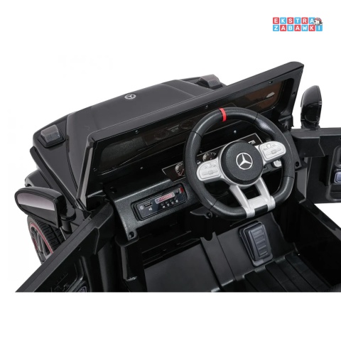 [BBH-0002.NEW] Mercedes G63 AMG LIFT na akumulator 2x25W 12V/4.5Ah EVA LED ekoskóra Bluetooth pilot - czarny