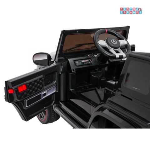 [BBH-0002.NEW] Mercedes G63 AMG LIFT na akumulator 2x25W 12V/4.5Ah EVA LED ekoskóra Bluetooth pilot - czarny