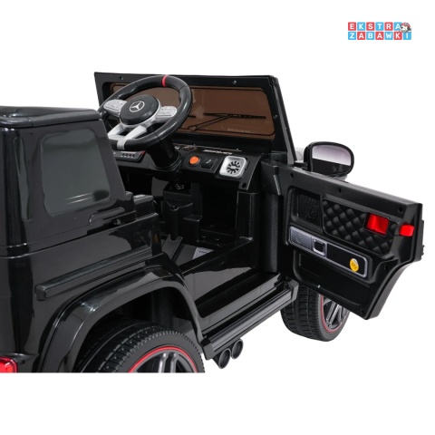 [BBH-0002.NEW] Mercedes G63 AMG LIFT na akumulator 2x25W 12V/4.5Ah EVA LED ekoskóra Bluetooth pilot - czarny