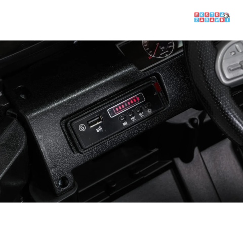 [BBH-0002.NEW] Mercedes G63 AMG LIFT na akumulator 2x25W 12V/4.5Ah EVA LED ekoskóra Bluetooth pilot - czarny