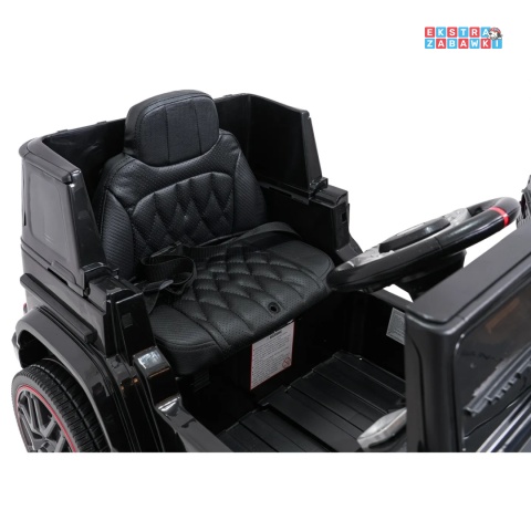 [BBH-0002.NEW] Mercedes G63 AMG LIFT na akumulator 2x25W 12V/4.5Ah EVA LED ekoskóra Bluetooth pilot - czarny