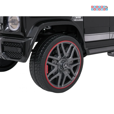 [BBH-0002.NEW] Mercedes G63 AMG LIFT na akumulator 2x25W 12V/4.5Ah EVA LED ekoskóra Bluetooth pilot - czarny
