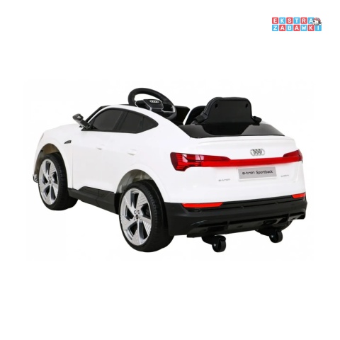 [QLS-6688] Audi E-Tron Sportback na akumulator 4x25W 12V/7Ah Pilot Wolny Start MP3 LED - biały