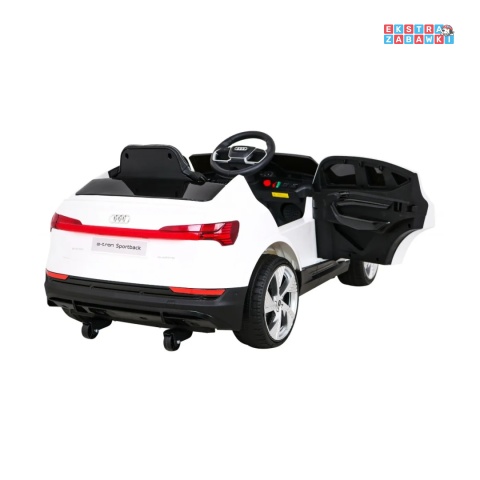 [QLS-6688] Audi E-Tron Sportback na akumulator 4x25W 12V/7Ah Pilot Wolny Start MP3 LED - biały