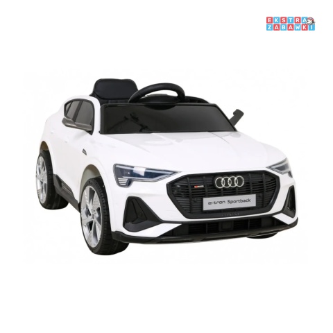 [QLS-6688] Audi E-Tron Sportback na akumulator 4x25W 12V/7Ah Pilot Wolny Start MP3 LED - biały